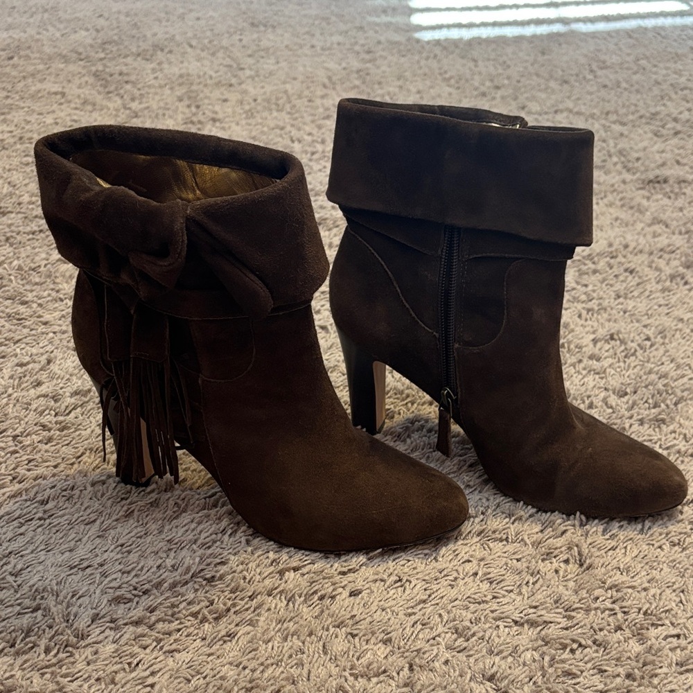 Johnston & Murphy Dark Brown Heeled Boots